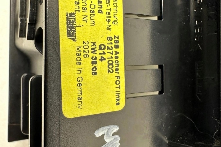 CENDRIER MERCEDES-BENZ AVEC (W221) 81271002 3.5L GASOLINE 200KW 2005