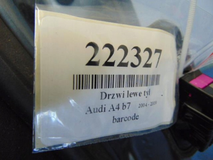 AUDI A4 B7 PORTES DROIT AVANT CODE VERNIS F5/X72