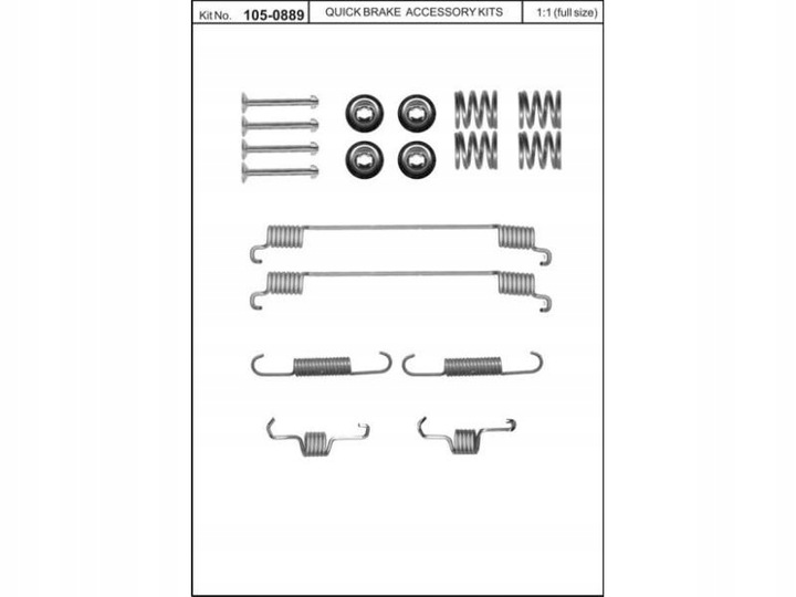 RESORTES DO ZAPATAS HAM. SMART FORTWO 07- (BOSCH) (DO ZAPATAS GS8685) / PARTE TRASERA 