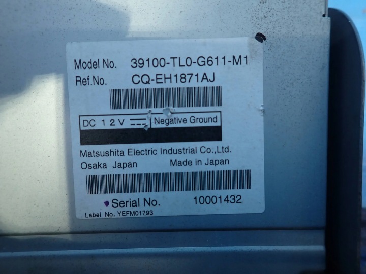 CHANGEUR DISQUES CD HONDA ACCORD VIII 39100-TL0-G611-M1