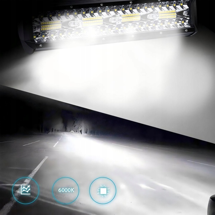 PHARES ANTIBROUILLARD ANTIBUÉE PHARE TRAVAILLÉ LED 12V 24V 240W PUISSANT OFFROAD QUAD 6000K