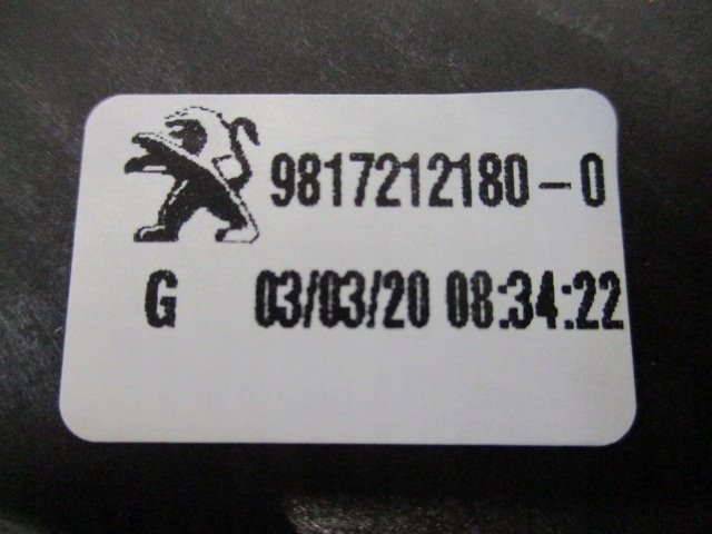 BERLINGO PARTENAIRE MÉCANISME ÉLÉVATEUR VITRES GAUCHE AVANT NEUF 9817212180