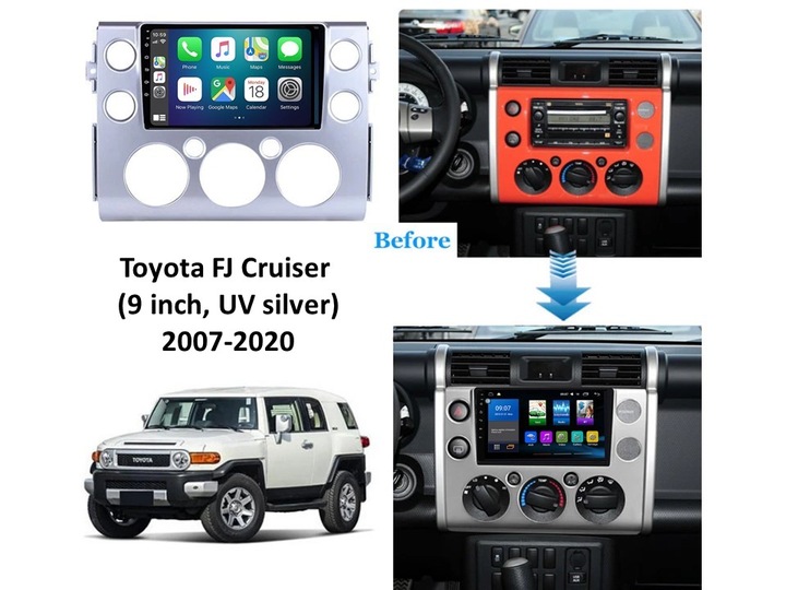 RADIO M100 TOYOTA FJ CRUISER UV SILVER 2007-2020 