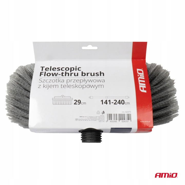 BROSSE TÉLESCOPIQUE PRZEPLYWOWA VERS LAVAGE VOITURES VOITURE 141-240CM AMIO-024