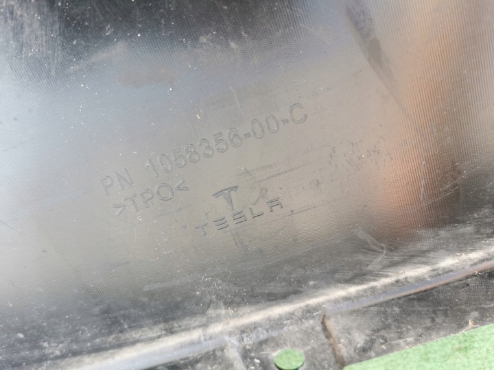PARE-CHOCS ARRIÈRE ARRIÈRE DIFFUSEUR PLAQUE TESLA X 1034804-00-C 1058356-00-C