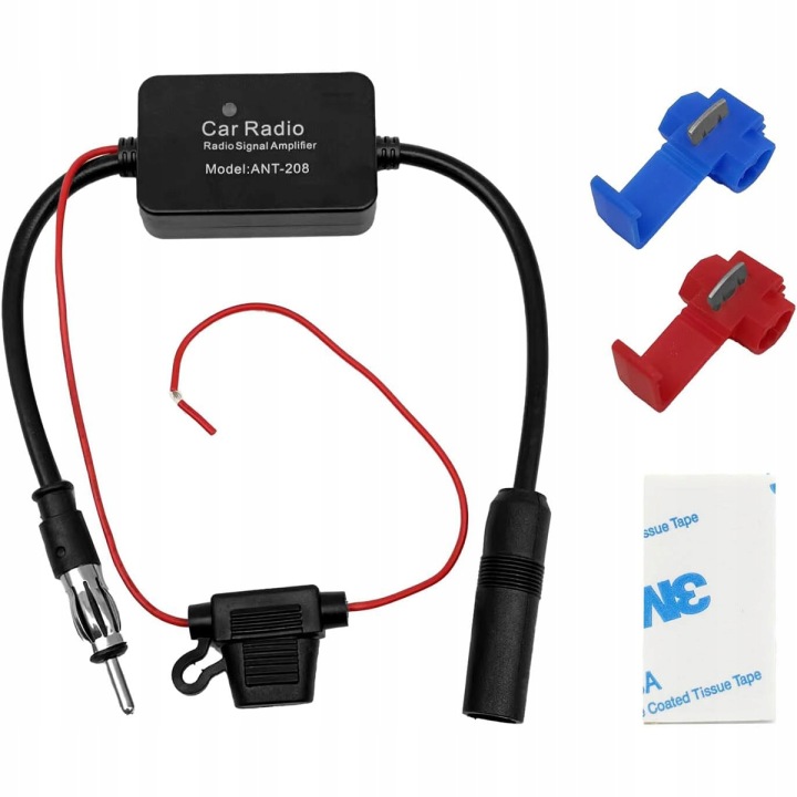 AUTOMOBILE AMPLIFICATEUR D'ANTENNE SYGNALU RADIOWEGO RADIO FM 22DB