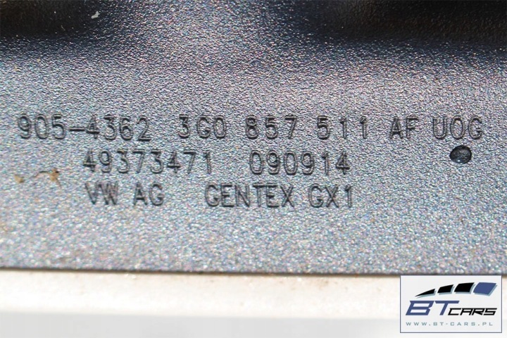 VW PASSAT B8 RÉTROVISEUR INTERNE 3G0857511AF UOG BLANC NOIR SATYNOWY
