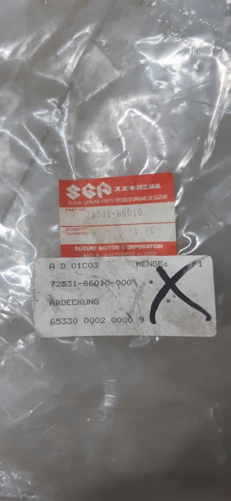 SUZUKI SPRINT SA310 PROTECTION AVANT MOTEUR 72531-86010
