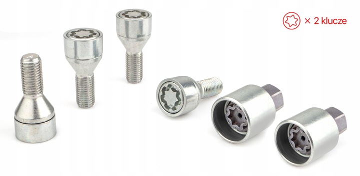 TORNILLOS ZABEZPIECZAJACE OPEL MERIVA (A, B) M12X1.5X24MM CONO 2 LLAVES AL 17 