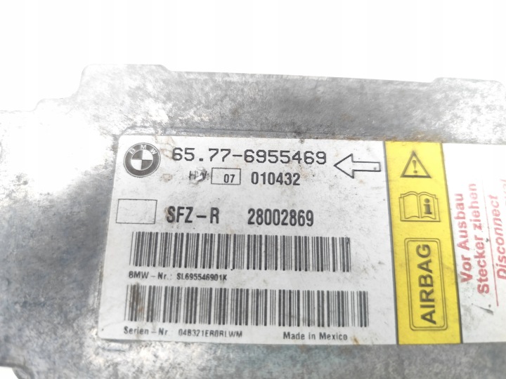 BMW 6 SERIES CONTRÔLEUR MODULE AIRBAG 645CI ESSENCE 245KW (333 HP) 6955469