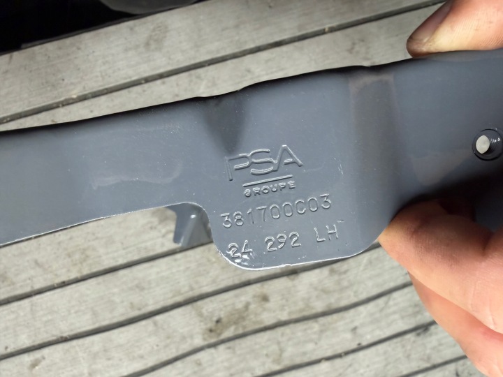 OPEL ASTRA GAUCHE VI 21- SUPPORTS GARDE-BOUE GAUCHE CÔTÉ 3 PCS