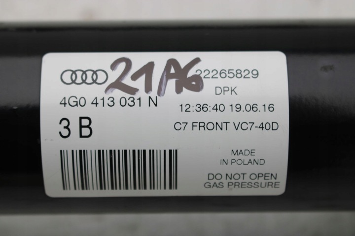 AUDI A6 4G AMORTISSEUR 4G0413031N TÉLESCOPE AVANT AMORY MCPHERSON AVANT 2