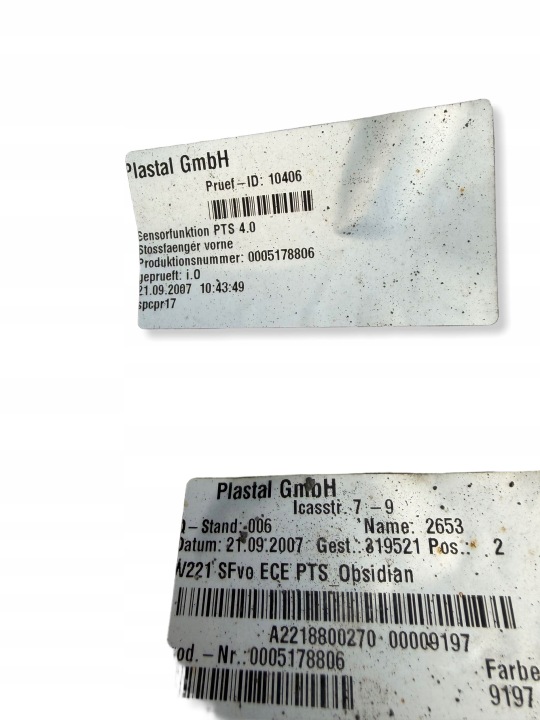 PARE-CHOCS AVANT AVANT MERCEDES-BENZ AVEC W221 0005178806