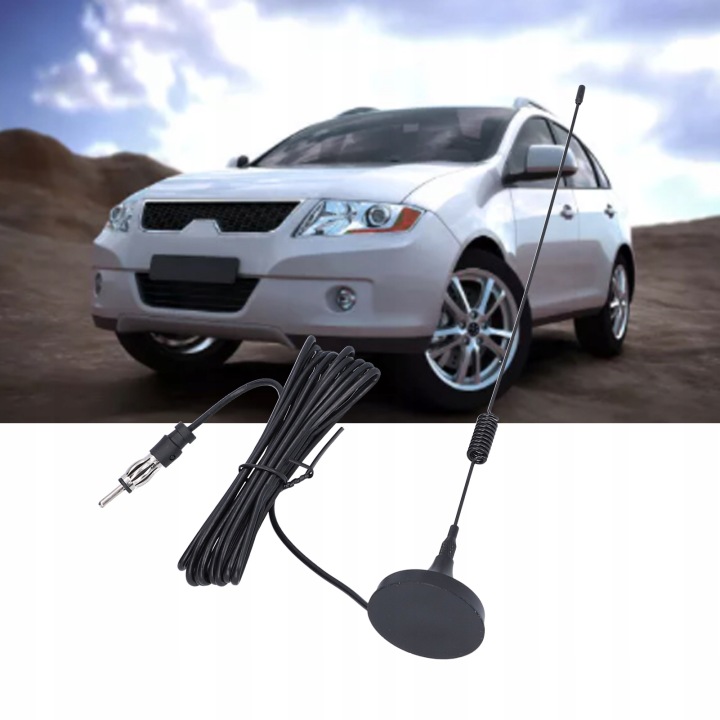 ANTENNE AUTOMOBILE 30CM 45MM ADAPTATEUR UNIVERSAL