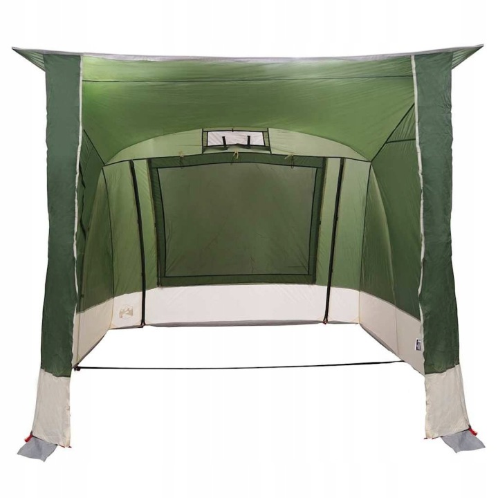 VIDAXL TENT MET DAK ANDERS GROEN EN ZWART 285 X 255 X 245 CM POLYESTER