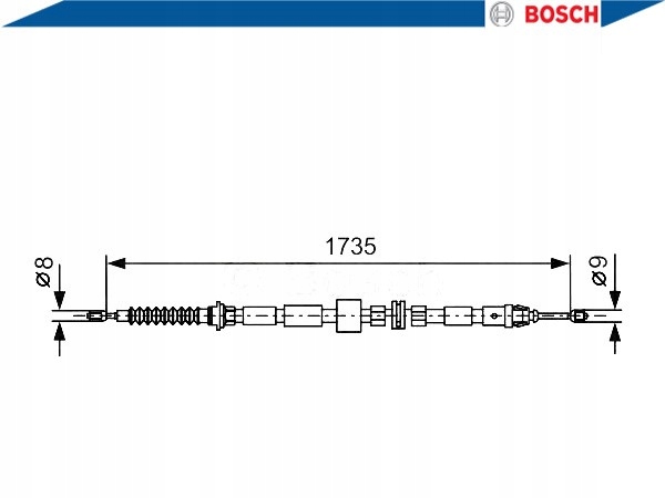 BOSCH 1 987 477 734 CIEGLO, FREIN STATIONNEMENT