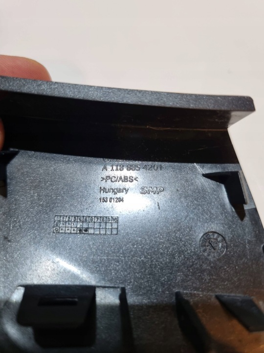 MERCEDES-BENZ CLA W118 BOUCHON CROCHET PARE-CHOCS AVANT A1188854201