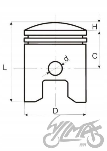 WZMOTO.PL MSRCR9416.55654 57,00/14/23,5 PISTÓN DO SUZUKI GN125 JUEGO 