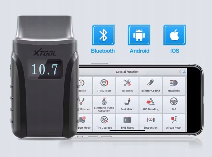XTOOL A30D SKANER OBD2 NARZEDZIE DIAGNOSTIC ANDROID IOS