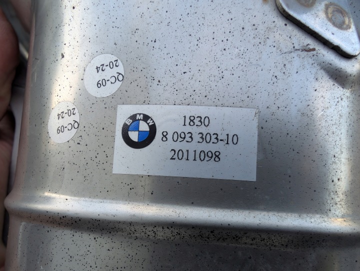 BMW 3 G20 G21 MODULE EMBOUT ÉCHAPPEMENT SILENCIEUX GAUCHE ARRIÈRE 8093303