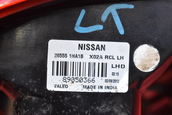 PHARE GAUCHE ARRIÈRE ARRIÈRE 26555-1HA1B NISSAN MICRA 4 IV K13 5D HAYON 10-13