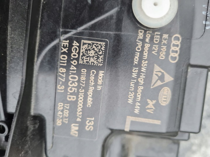 AUDI RS6 A6 C7 4G0 LIFT PHARES AVANT COMPLET LED MATRIX 4G0941035B 4G0941036B