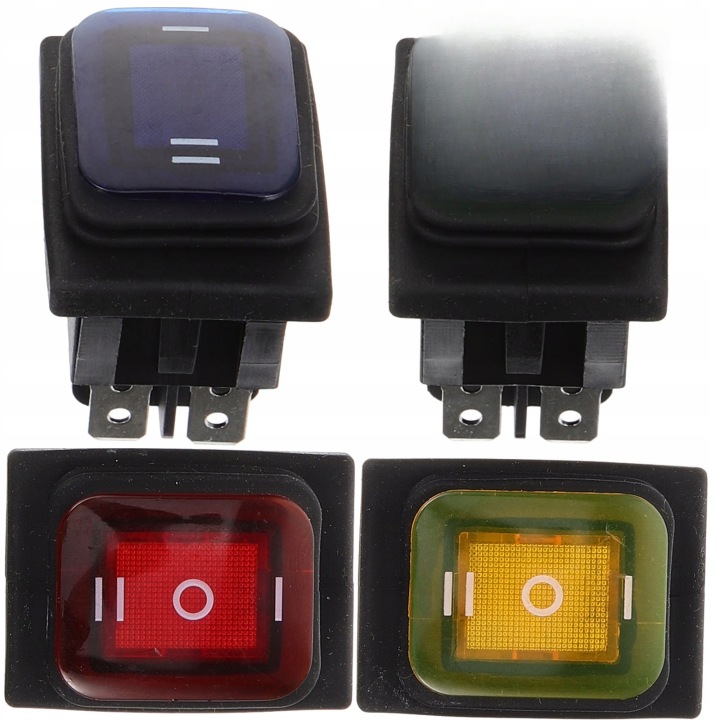 4 PCS TRWALY ÉTANCHE COMMUTATEUR À BASCULE 6-PINOWY VERS SAMOCHODU/LODZI