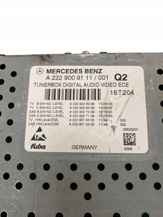MERCEDES-BENZ GLS X166 2018 PANNEAU AUTORADIO CD/DVD/GPS A2229009111