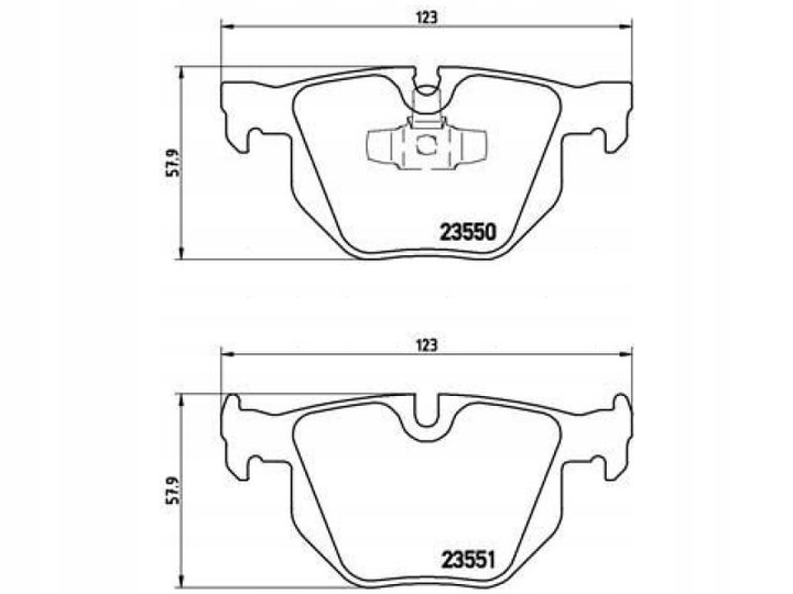 ZAPATAS PARTE TRASERA BREMBO P 06 039X 