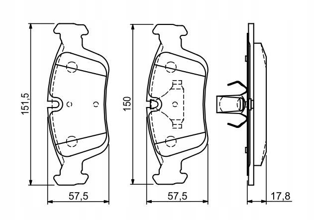 PLAQUETTES FREIN BMW 3 90-00/E36 98-05/BMW Z4 02-