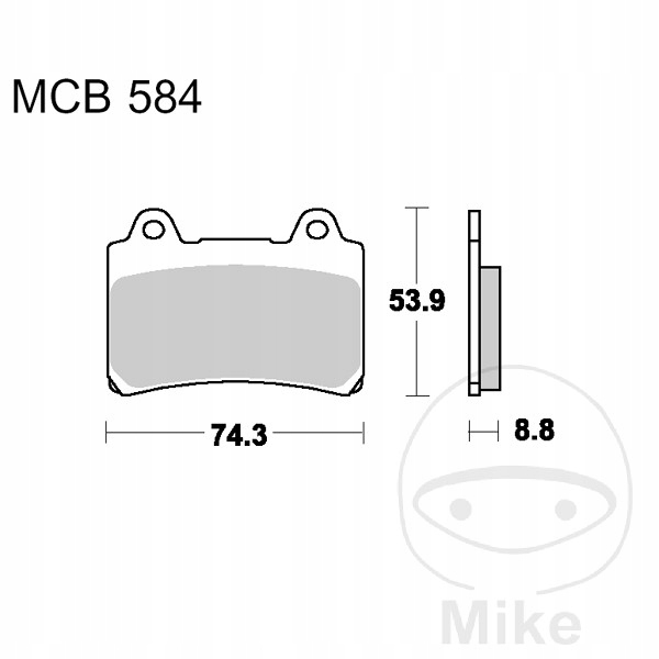 PLAQUETTES FREIN AVANT DESTINATION D TRW MCB584