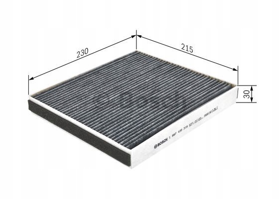 BOSCH FILTRE CABINES TOYOTA LEXUS GS43O/LS430 00- AVEC AKTYWNYM WEGLEM