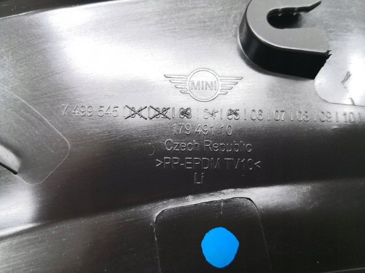 MOULURE REVÊTEMENT GARDE-BOUE VERS MINI COOPER F56 18- GAUCHE ARRIÈRE