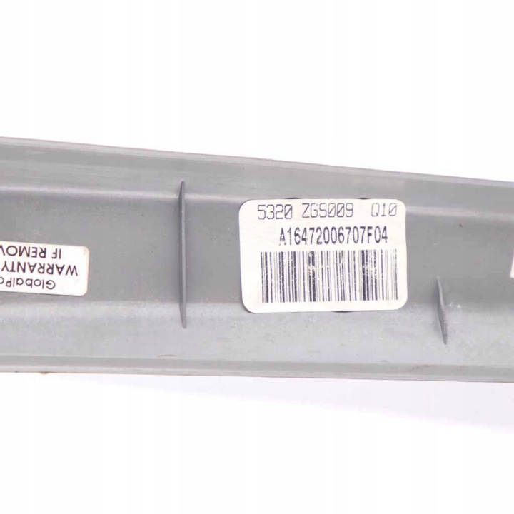 MERCEDES ML W164 PROTECTION MOULURE VITRES PORTES DROIT AVANT COULEUR GRISE A1647200670