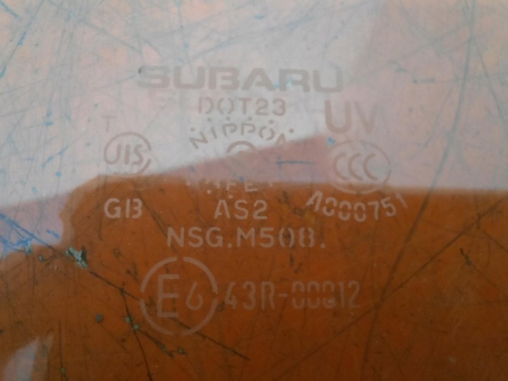 SUBARU OUTBACK VI 19- VITRE DE PORTIÈRE AVANT DROITE AVANT 43R-0012