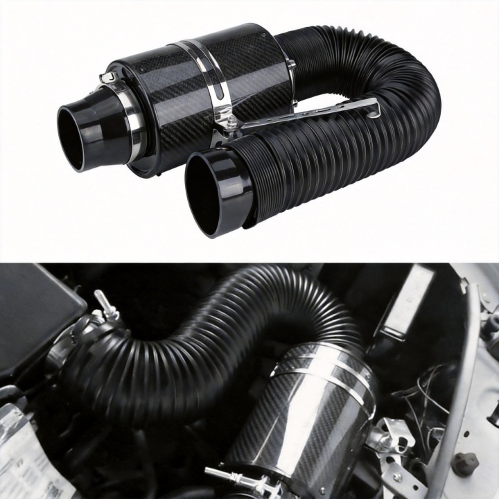 AIRBOX AVEC FILTRE STOZKOWYM I TUYAU 76MM–UKLAD ADMISSION VERS TUNING