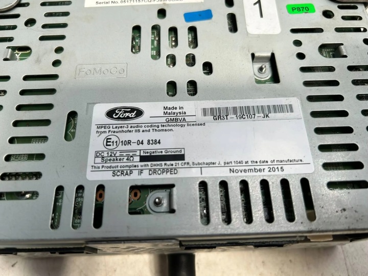 RADIO FORD MUSTANG VI 2020