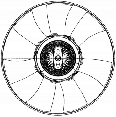 WENTYLATOR, CHLODZENIE DEL MOTOR MAHLE CFF 500 000P 