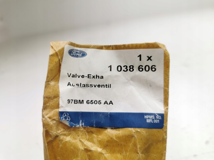 SOUPAPE ÉCHAPPEMENT FORD ESCORT MK4 FIESTA MK4 OE 97BM 6505 AA 1038606