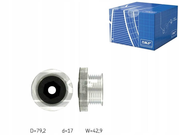 SKF VKM 03612 EMBRAGUE ALTERNADOR DACIA, RENAULT 