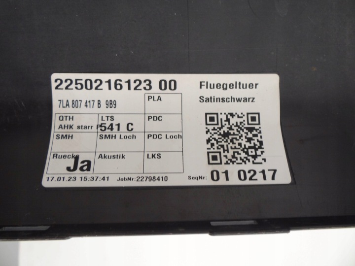 VW T6 TRANSPORTER 2016- PARE-CHOCS ARRIÈRE ARRIÈRE 7LA807417B SANS PDC