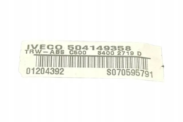 AIRBAG CONDUCTEUR IVECO DAILY III FURGON/ESTATE S070595791 2.3L DIESEL 70KW