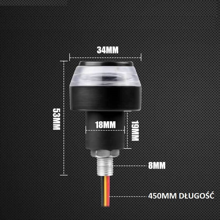 DIODO LUMINOSO LED LUCES DIRECCIONALES 12DIODO LUMINOSO LED 2 EN 1 KIERWONICY MOTOCICLETA 