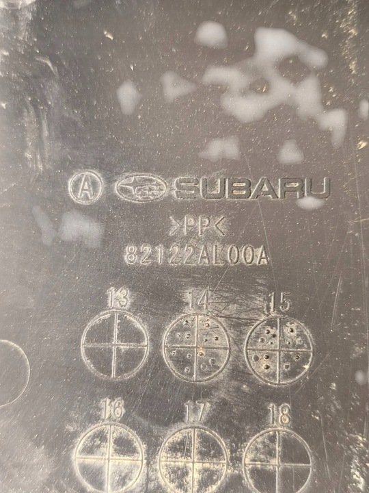SUBARU OUTBACK (BS) 2016 ENSEMBLE ÉTAGÈRE BATTERIE