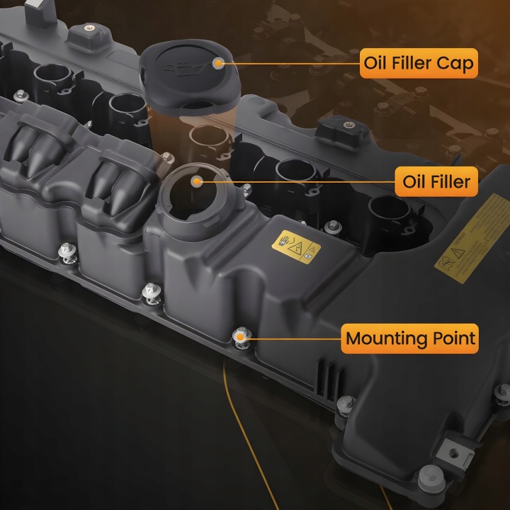 COUVERCLE DE SOUPAPES VERS BMW SERII 3 E90 E91 E60 E61 F10 F11SERII 6 E63 E64 N53