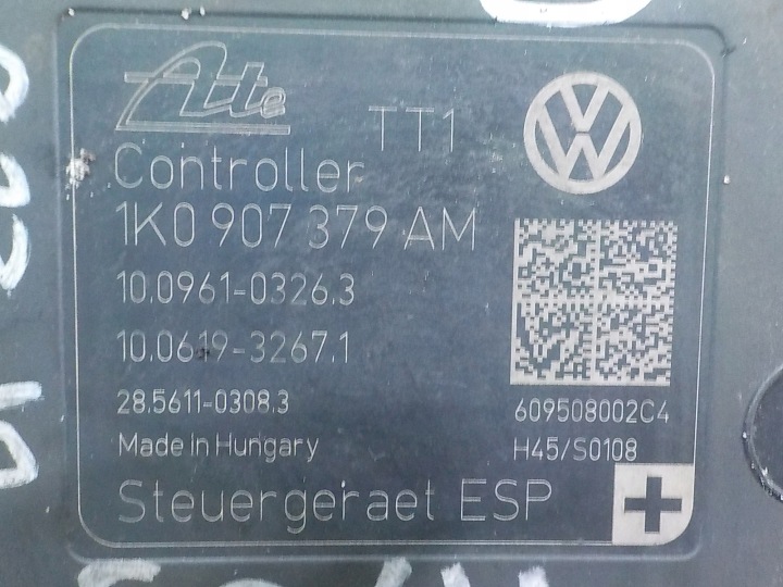 A3 8P LIFT S-LINE 1.4 TFSI 09R HAYON 3D POMPE ABS 1K0614517BB 1K0907379AM