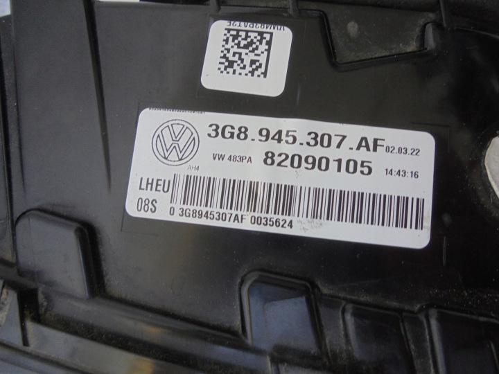 PHARE LED ARRIÈRE GAUCHE DANS AILE COUVERCLE DE COFFRE VW ARTEON UNIVERSEL 3G8945307AF 3G7945207B