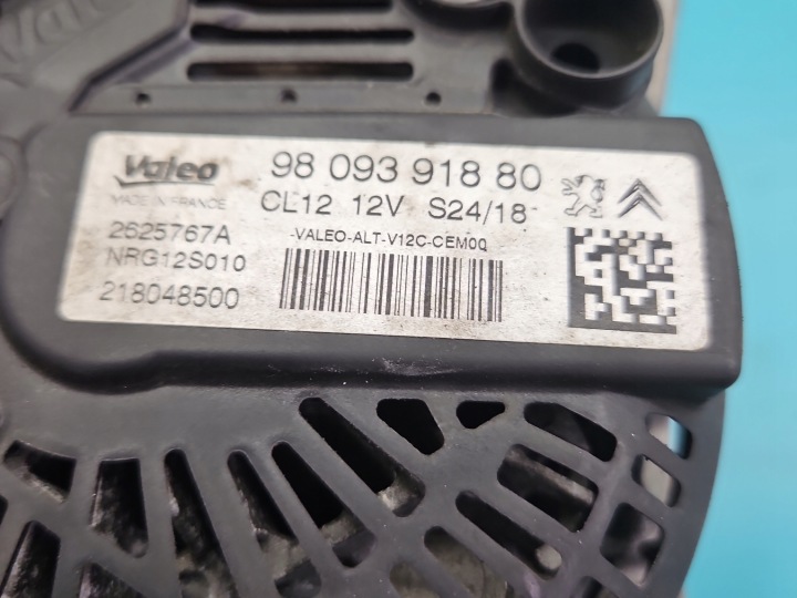 TEST ALTERNATEUR PEUGEOT 308 II T9 9809391880 2625767A 1.2 12V