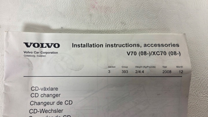 VOLVO V70 08 XC70 08- RADIO LECTEUR DE CARTE CD 7G9N-18C815-5B 30732000
