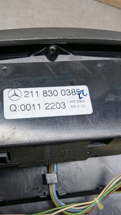 MERCEDES-BENZ E W211 2004 PANNEAU CLIMATISATION